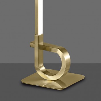 Lámpara de mesa LED 54cm CINTO Cuero 2