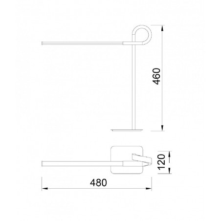Lámpara de mesa lectura LED CINTO Cuero