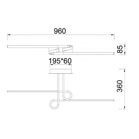 Plafón de techo LED 20W CINTO Cuero