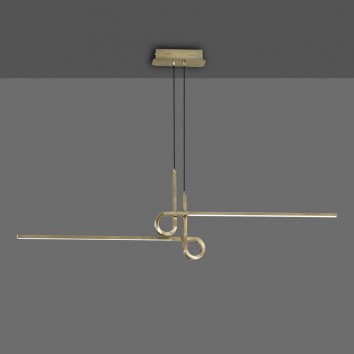 Lámpara techo suspensión LED 24W CINTO Cuero