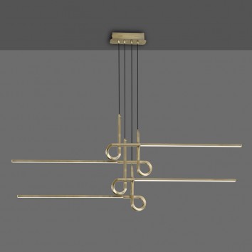 Lámpara techo suspensión LED 42W CINTO Cuero