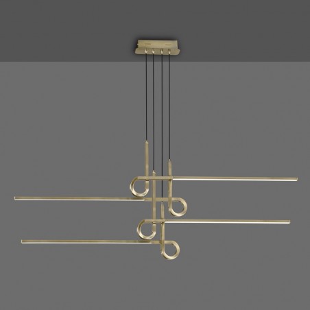 Lámpara techo suspensión LED 42W CINTO Cuero