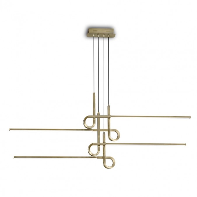 Lámpara techo suspensión LED 42W CINTO Cuero