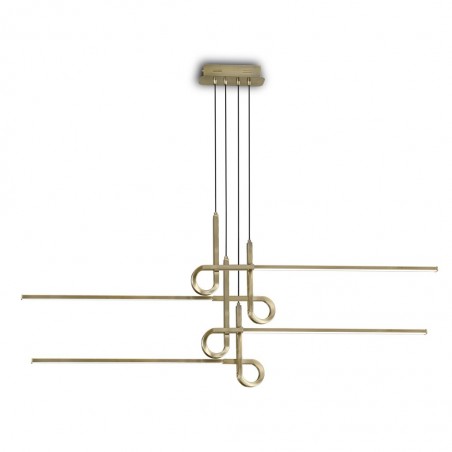 Lámpara techo suspensión LED 42W CINTO Cuero