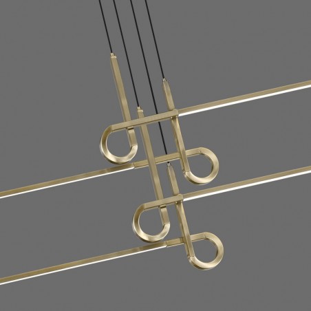 Lámpara techo suspensión LED 42W CINTO Cuero