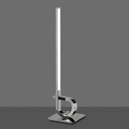 Lámpara de mesa LED 54cm CINTO Cromo