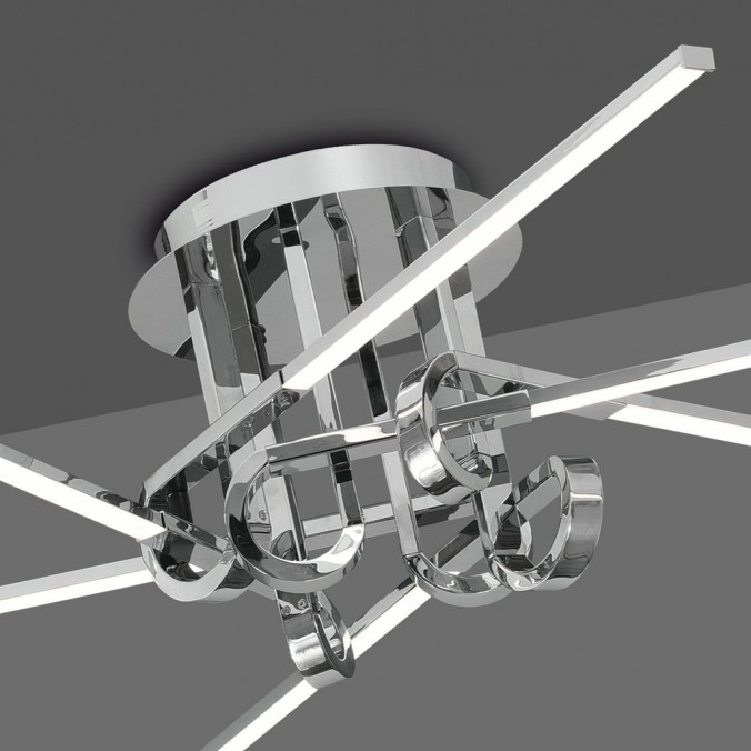 Plafón de techo  LED 42W CINTO cromo