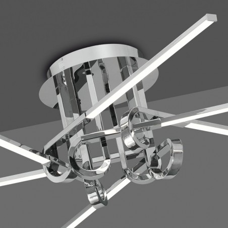 Plafón de techo  LED 42W CINTO cromo