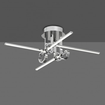 Plafón de techo LED 28W CINTO cromo