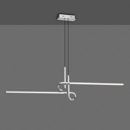 Lámpara techo suspensión LED 24W CINTO cromo