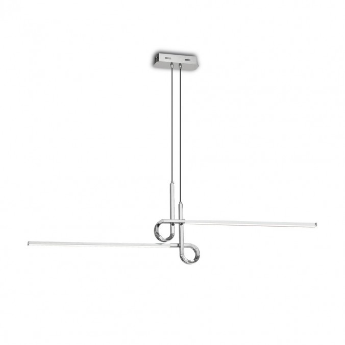 Lámpara techo suspensión LED 24W CINTO cromo