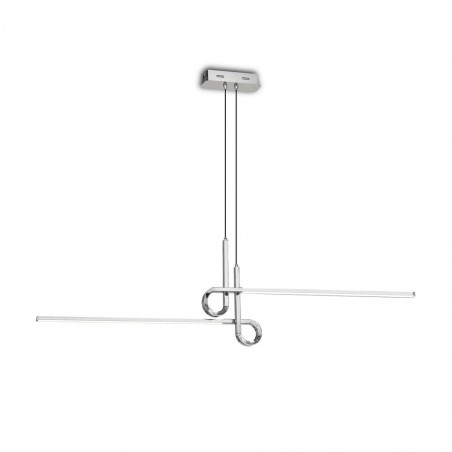 Lámpara techo suspensión LED 24W CINTO cromo