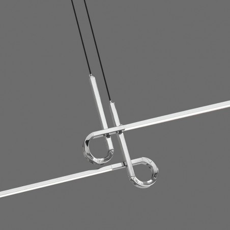 Lámpara techo suspensión LED 24W CINTO cromo