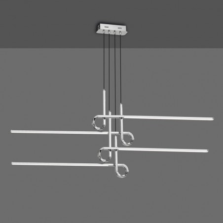 Lámpara techo suspensión LED 42W CINTO cromo