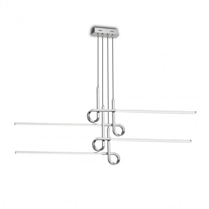 Lámpara techo suspensión LED 42W CINTO cromo