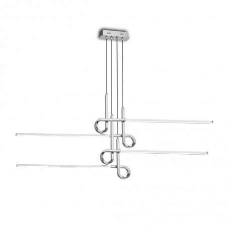 Lámpara techo suspensión LED 42W CINTO cromo