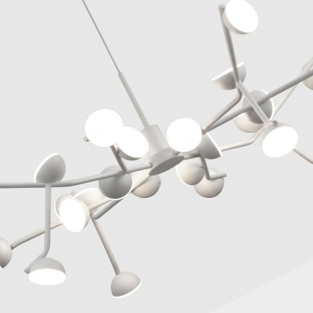 Lámpara de techo altura regulable ADN 24 luces LED
