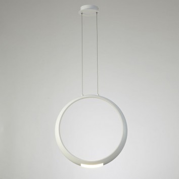 Lámpara de techo LED serie RING aluminio blanco 2