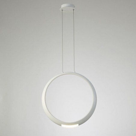 Lámpara de techo LED serie RING aluminio blanco