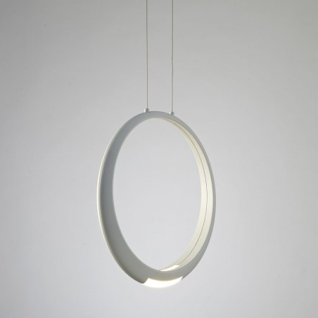 Lámpara de techo LED serie RING aluminio blanco