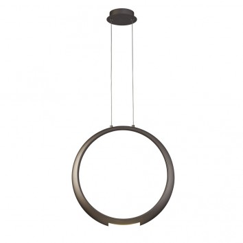 Lámpara de techo LED serie RING aluminio bronce 2