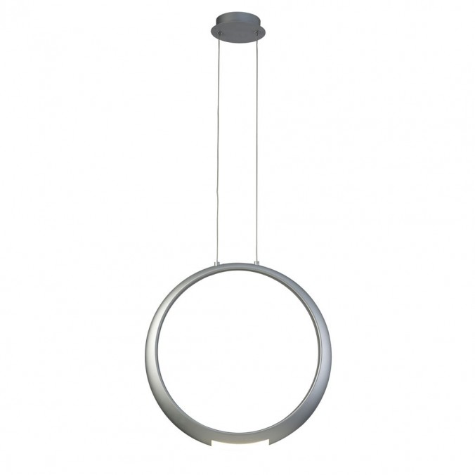 Lámpara de techo LED serie RING aluminio plata