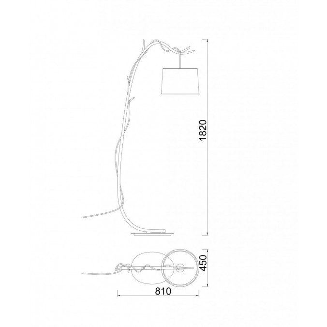 Lámpara de pie serie Sabina