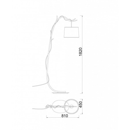 Lámpara de pie serie Sabina