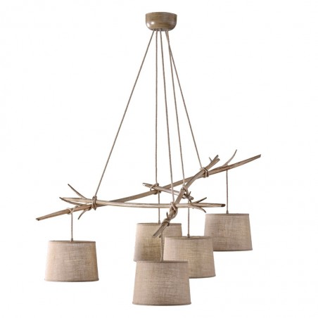 Lámpara de techo 5 luces serie Sabina