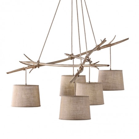 Lámpara de techo 5 luces serie Sabina