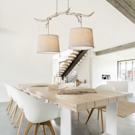 Lámpara de techo 2 luces serie Sabina