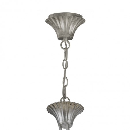 Lámpara de techo estilo clásico SOPHIE plata 6 luces