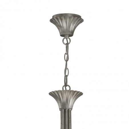 Lámpara de techo estilo clásico SOPHIE plata 12 luces