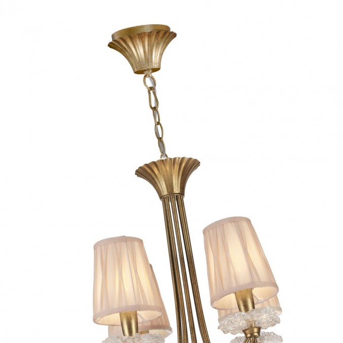 Lámpara de techo estilo clásico SOPHIE dorado 12 luces Lámpara de techo estilo clásico SOPHIE dorado 12 luces