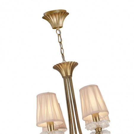 Lámpara de techo estilo clásico SOPHIE dorado 12 luces