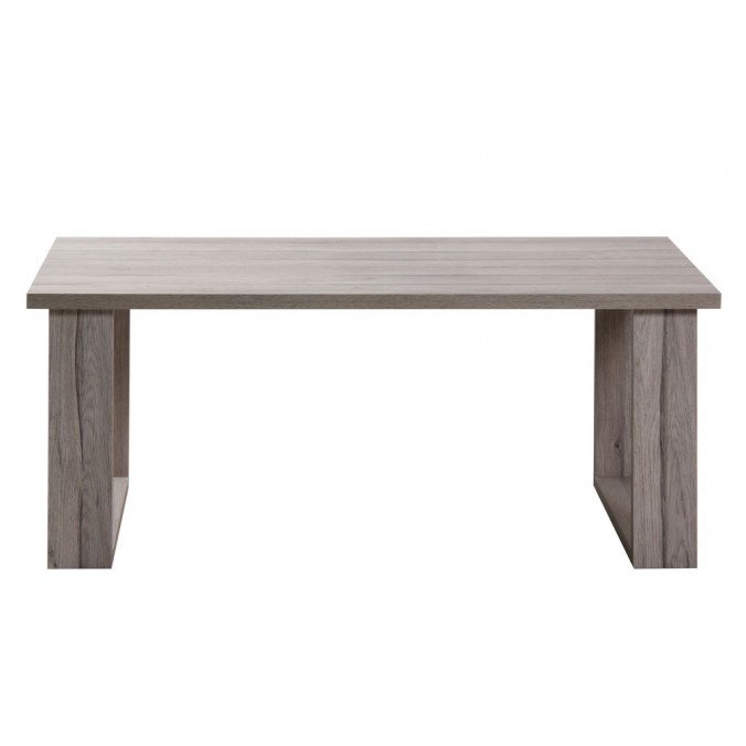 Mesa de centro estilo nordico roble blanco 110cm