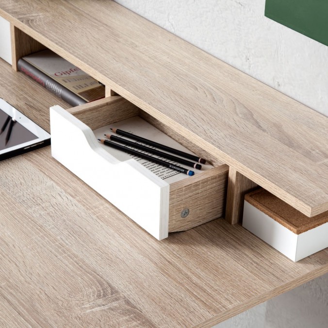 Escritorio estilo nórdico 120x59x85h