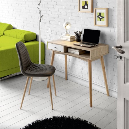 Escritorio estilo nórdico 90x45x78h