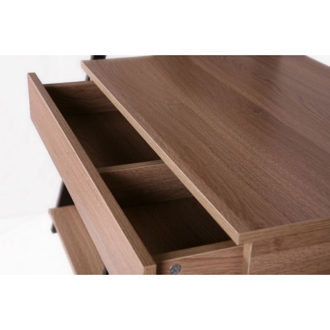 Escritorio con cajón estilo industrial 74x48x146h