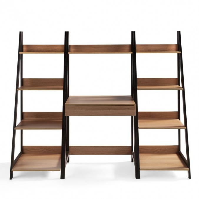 Escritorio con cajón estilo industrial 74x48x146h