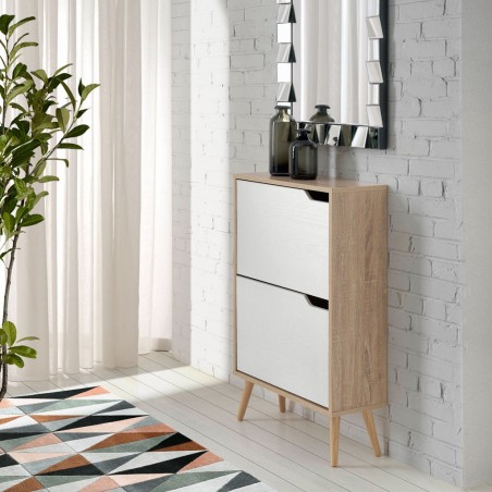 Zapatero estilo nórdico 60x24x92h