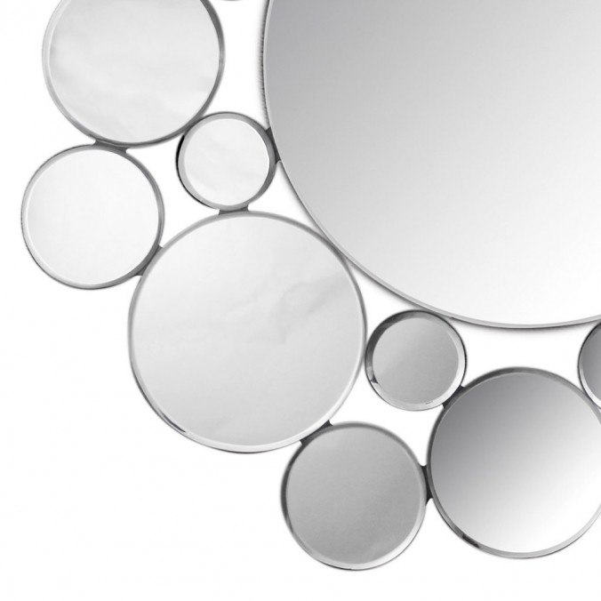 Espejo 80cm con marco de espejitos redondos