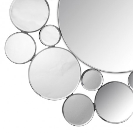 Espejo 80cm con marco de espejitos redondos