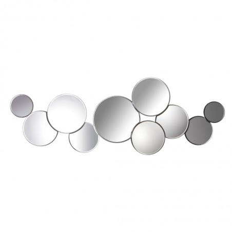 Espejo 144x52cm compuesto de espejitos redondos