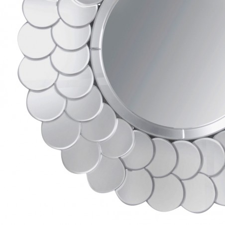Espejo redondo 90cm marco espejos apilados