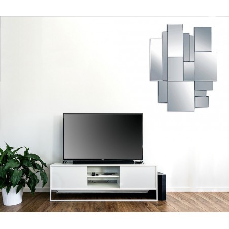 Composición de espejos cuadrados 80x106cm