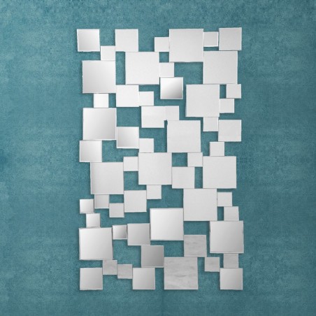Composición de espejos cuadrados 85x141cm