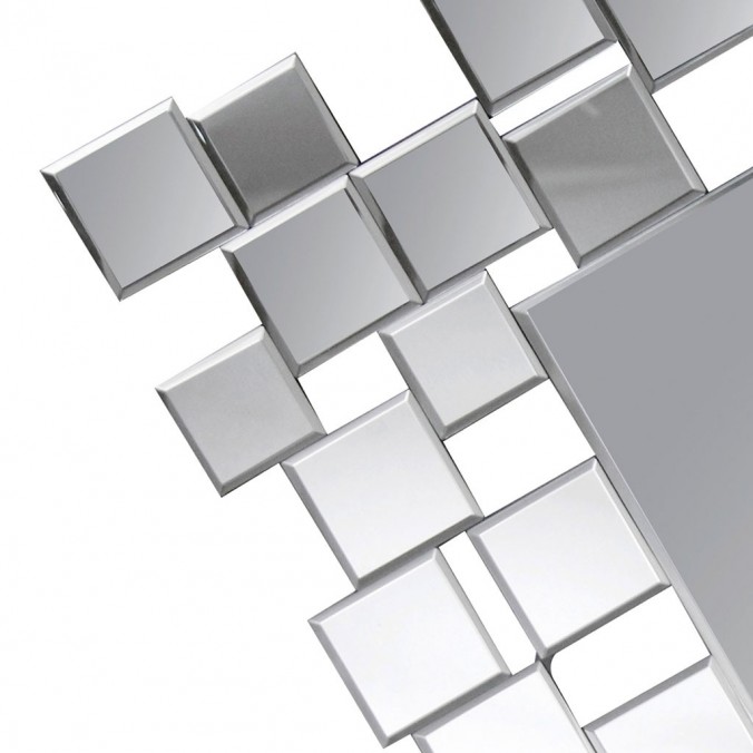 Espejo diseño rectangular 61x90cm marco cuadrado