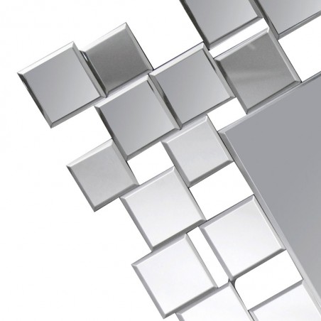 Espejo diseño rectangular 61x90cm marco cuadrado