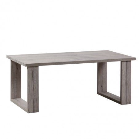 Mesa de centro estilo nordico roble blanco 110cm